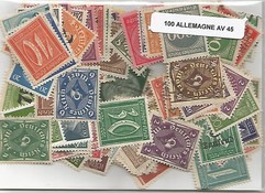 100 timbres d'Allemagne avant 1945