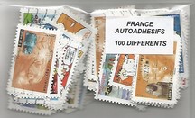 100  timbres de france adhesifs différents