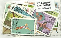 100 timbres thematique " Athletisme "