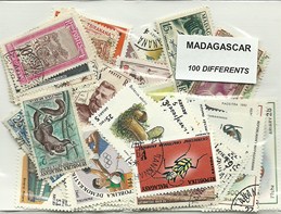 100 timbres de Madagascar