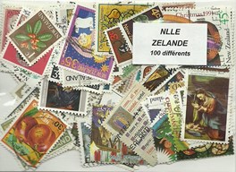 100 timbres de Nouvelle Zelande