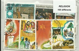 100 timbres thematique " Religions"