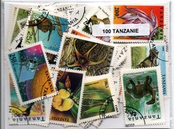 Lot de 100 timbres de Tanzanie