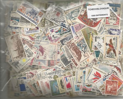 1000  timbres de Tchecoslovaquie