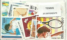 25  timbres thematique " Tennis"