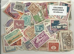 300 timbres des colonies Francaises avant independances