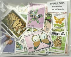 300 timbres thematique "Papillons"