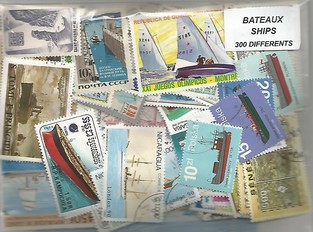 300 timbres thematique "Bateaux"