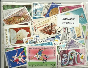 300 timbres de Roumanie
