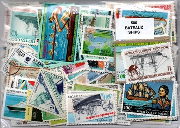 500 timbres thematique "Bateaux"