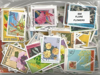 500 timbres thematique "Fleurs"