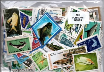 500 timbres thematique "Poissons"