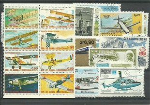50 timbres thematique " avions"