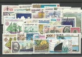 50 timbres thematique " bateaux"