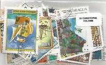 Lot de 50 timbres thematique " C Colomb"