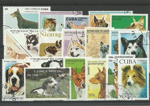 50 timbres thematique "chiens"