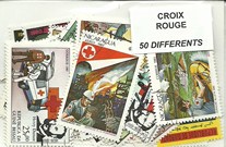 50 timbres thematique " Croix rouge"