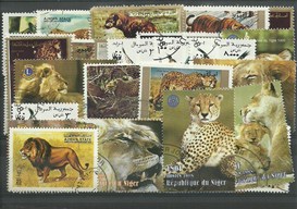 50 timbres thematique "Felins"