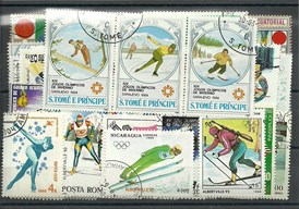 50 timbres thematique " J.O d'hiver"
