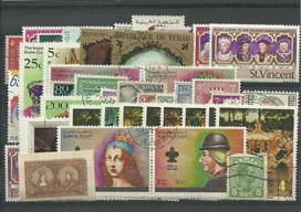 50 timbres thematique " Rois et Reines"