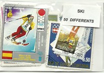 50 timbres thematique " Ski"