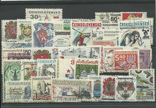 50 timbres de tchecoslovaquie