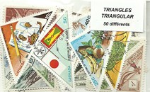 50 timbres thematique " triangles"