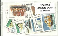 50 timbres thematique " Voiliers"