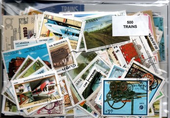 500 timbres thematique "trains"