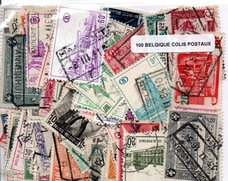100 timbres des colis postaux belgique