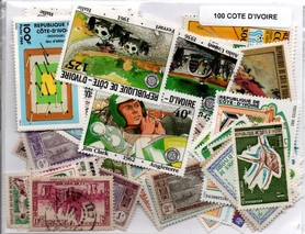 100  timbres de Cote d'Ivoire