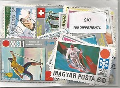 100 timbres thematique " Ski"