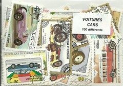 100 timbres thematique " Vehicules"