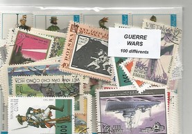 100 timbres thematique " Guerres"