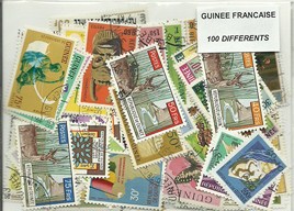 100  timbres de la Guinée Francaise