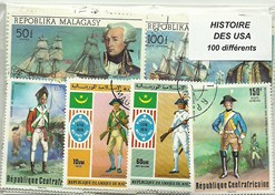 100 timbres histoire des USA