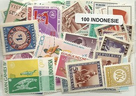 100  timbres d'Indonésie