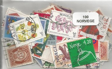 100 timbres de Norvege