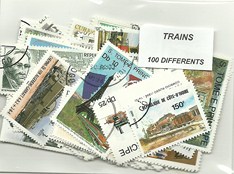 100 timbres thematique " Trains"