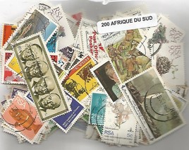 200 timbres d'Afrique du Sud