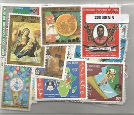 200 timbres du Benin