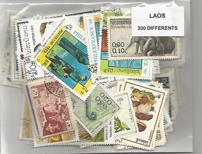 200  timbres du Laos