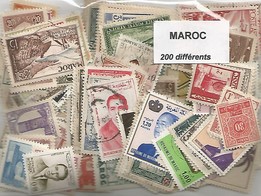 200 timbres du Maroc
