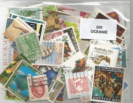 200 timbres d'Oceanie