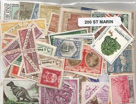200 timbres de San Marin