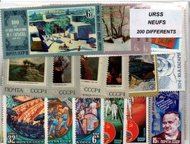 200 timbres d'Urss NEUFS
