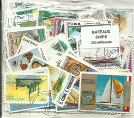 200 timbres thematique "Bateaux"