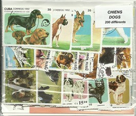 200 timbres thematique "Chiens"