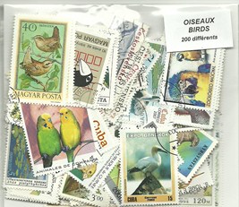 200 timbres thematique "Oiseaux"