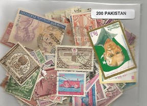 200 timbres du Pakistan